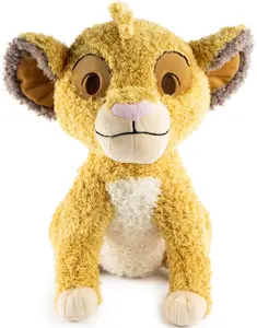 Jay Franco Disney Lion King Simba Fuzzy Pillow Buddy Teddybear Soft Stuffed Animal
