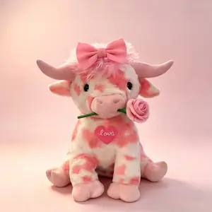 Highland Cow Plush Toy, Soft and Cuddly Plush Gift for Kids, Boys, Girls, and Adults, Perfect Present for All Ages, Huggable Stuffed Animal