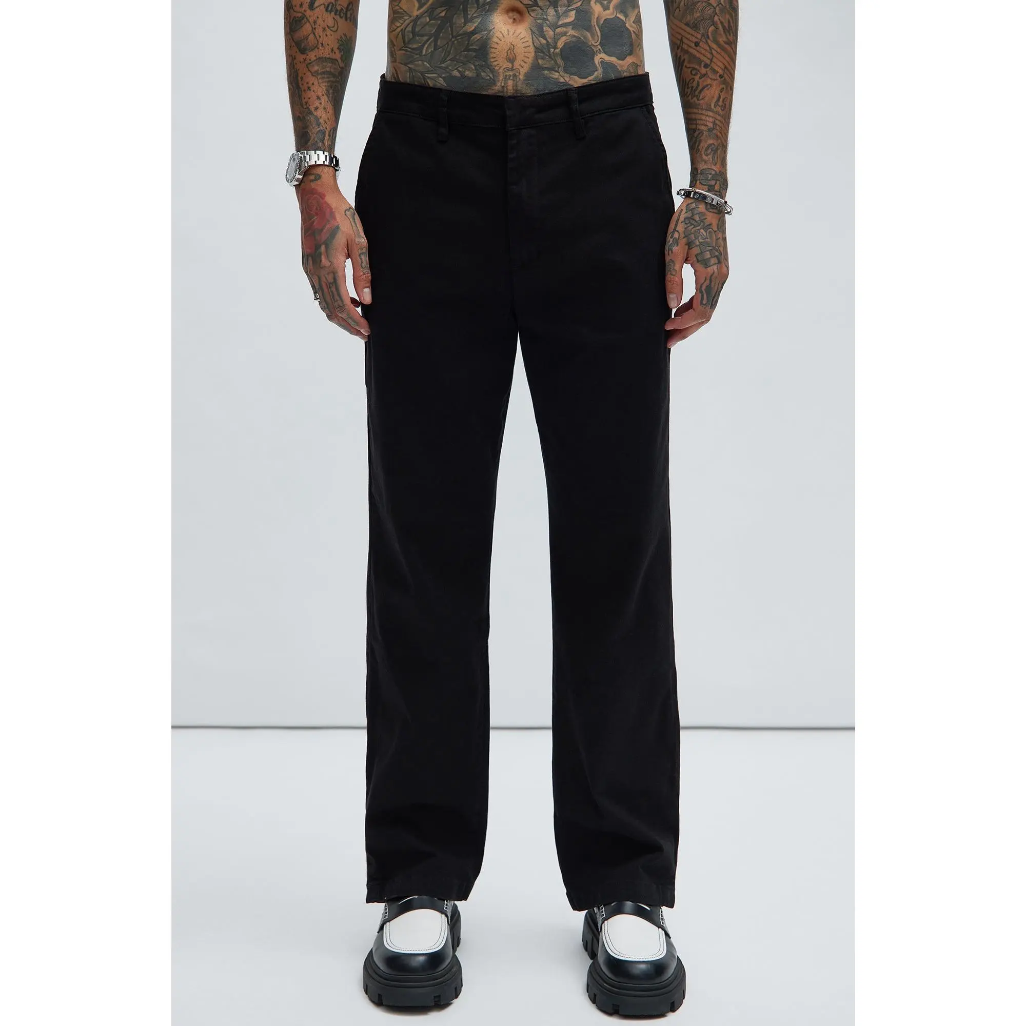 Mac Chino Straight Pants - Black