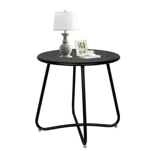 Vantage Mounts Modern Accent Table - Space-Saving Metal Tray Top Side Table, Catch-All Organizer & Storage Nightstand for Small Spaces, Living Room