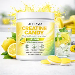 Creatine Chews 5000mg – Lemon Flavor | Micronized Creatine Monohydrate, 90 Chewable Tablets | Sugar-Free, 3rd-Party Tested, Non-GMO | Energy, Strength & Workout Performance | No Mixing Required