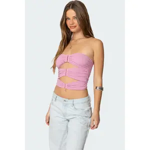 Ariella Cut Out Strapless Top