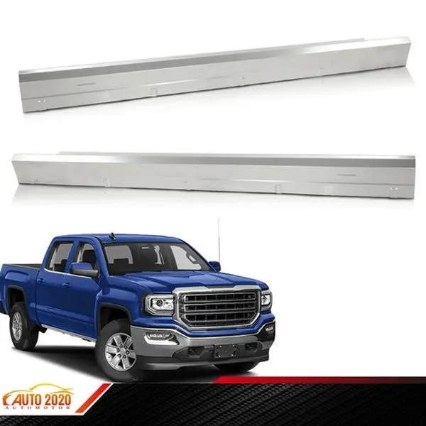 Outer Rocker Panel Pair, Automotive Car Accessory Replacement, Fits 2014-18 Chevy Silverado/GMC Sierra Extended Cab, Pro Install Compatible