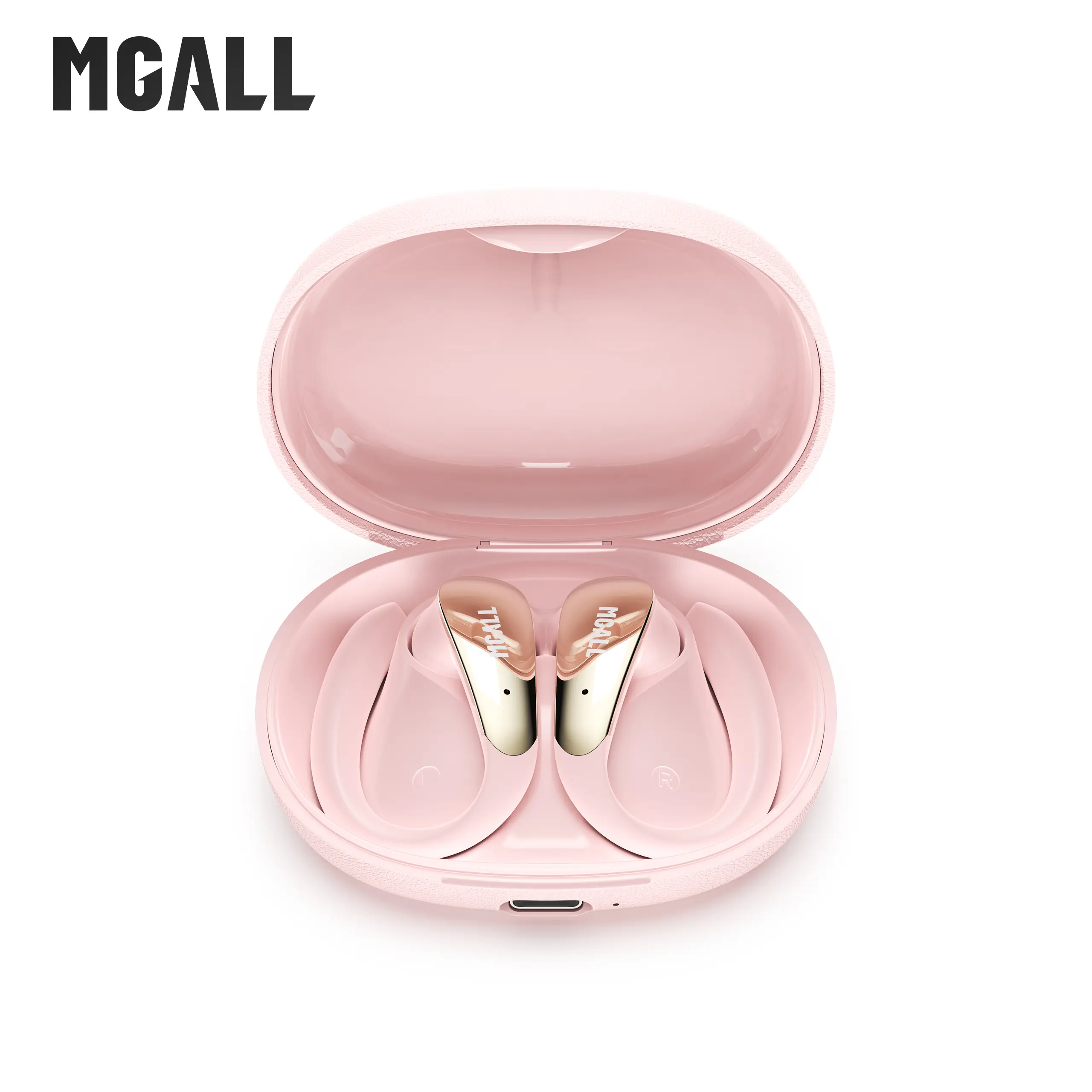 MGALL C09 Open-Ear Bluetooth 6.0 Earbuds with Secure Ear Hooks, Lightweight Comfort, Clear Sound for Music, Calls, Running, Workouts & Daily Use