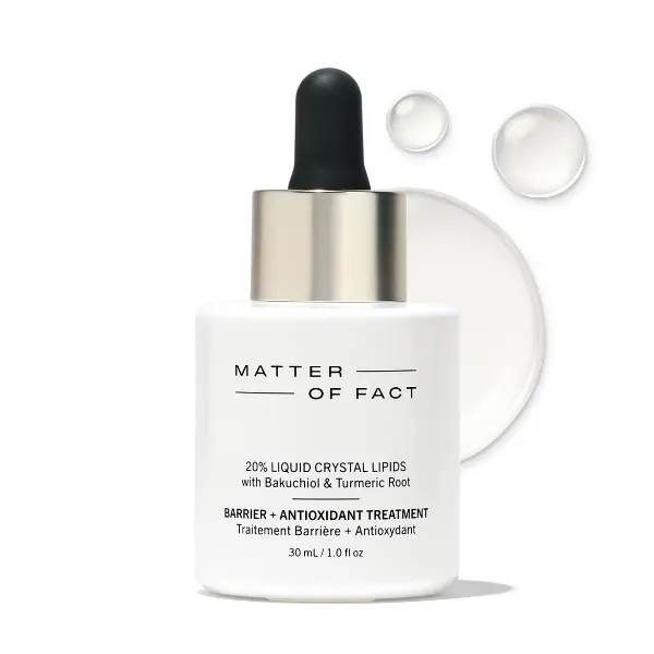 MATTER OF FACT Barrier + Antioxidant Treatment, Lipids, Bakuchiol & Squalene Oil Serum for Hydration and Skin Barrier Support, 30mL / 1.0 Fl Oz Flawless Hypoallergenic