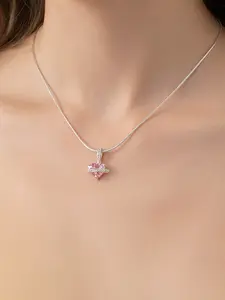 Heart Necklace Luxury Unique Valentine's Day Sweet Accessory, Lockbone Chain Pendant, Party Jewelry, Fall Wear, Dreamy Pendant, Unique Gift