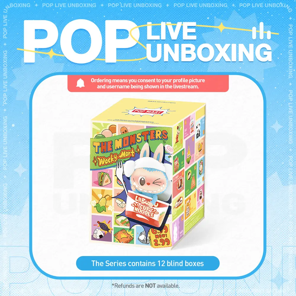 [POP NOW]THE MONSTERS Wacky Mart Series Figures, Blind Box, Mystery Box POP MART