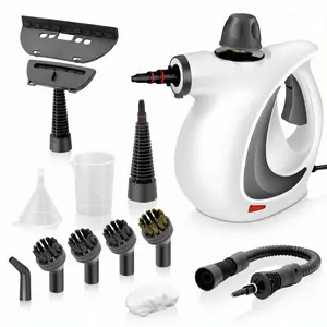 [Deep Spring Clean]2026 Pressurized Handheld Multi-Surface Natural Steam Cleaner with 15 pcs Accessories Powerful, Chemical-Free, Steamer for Home And Car, Cleaning Washing Machine, Air Conditioner, Kitchen, Summerclean Appliances Tool Household