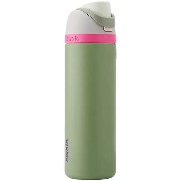 Sale Owala FreeSip Insulated Stainless Steel Water Bottle, 24-OZ, Neo Sage