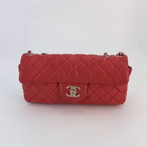 Pre-owned CHANEL CALF Shoulder Bags C/ Quilted East West Flap