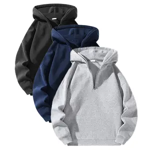 Men's Loose Fit Half Zip Hoodie Set 1/2/3 Pieces Available Comfortable Breathable Fabric sweatshirt Menswear Stylish new autumn winter overshirt go QR Code F You Hoodie Unisex Trend Print Hooded Sweater Youth Ash spring fall menswear unisex style Casual G