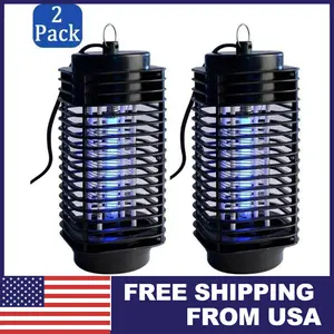 Multi-Scenario Bug Zapper 2 Pack for Kitchen Bedroom Living Room Bathroom Office Restaurant 20 Sq Meters Coverage Each