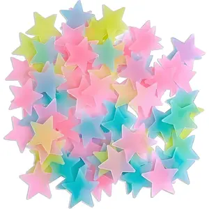 5Pcs Glow in The Dark Stars Wall Stickers, Self-Adhesive Luminous Decor for Bedroom, Room and Home Art, Fluorescent Night Sky Ceiling Decals for Party, Room Decorations​