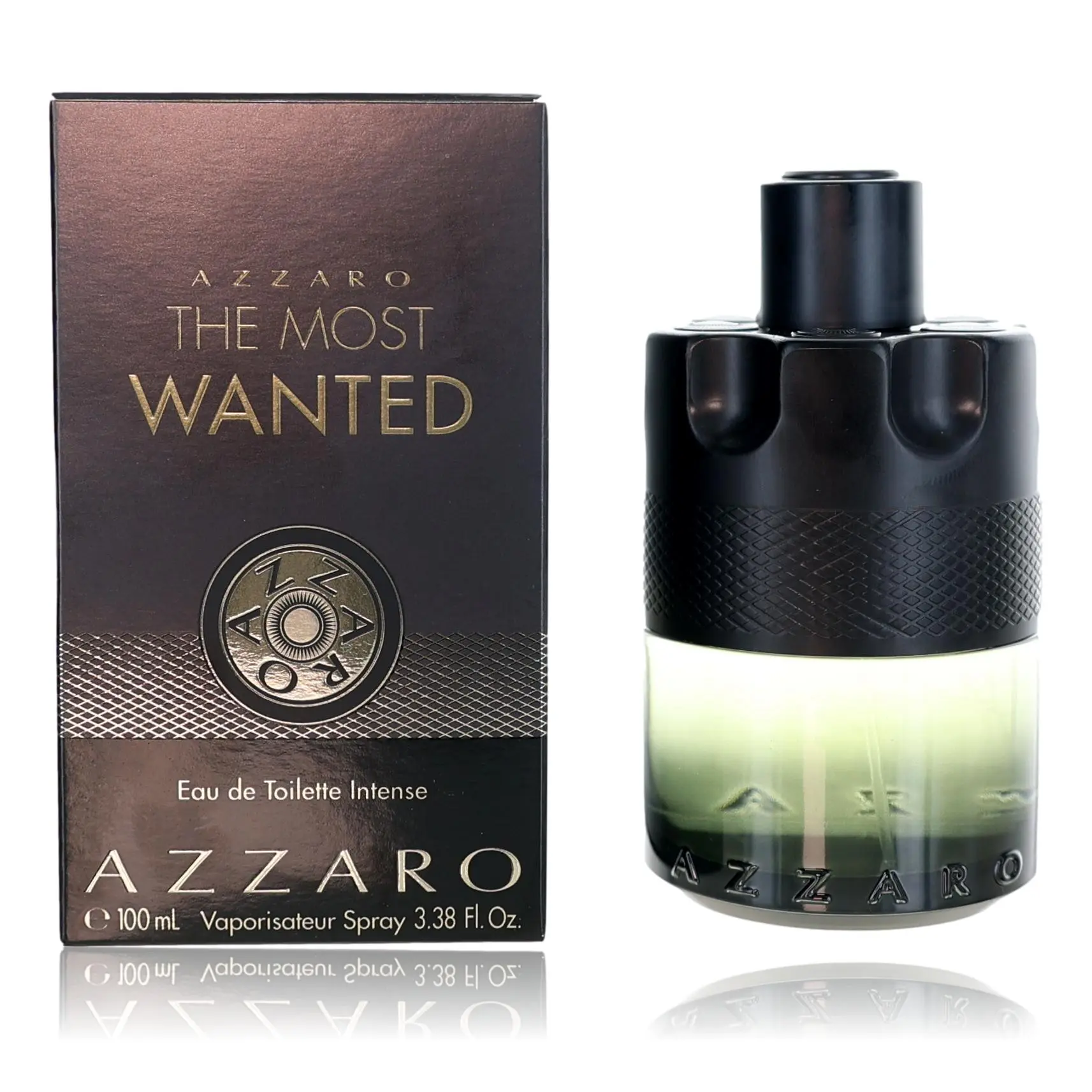 Azzaro The Most Wanted Eau de Toilette Intense, a Bold EDT Perfume Spray for Men, Distinctive Scent, 3.4 oz / 100 mL, Authentic Perfumes