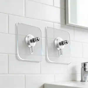 BUY 10 GET 10 FREE 20PCS Adhesive Frame Hooks WallMount Self-Adhesive HooksSuitable for Bathroom andKitchen Decoration
