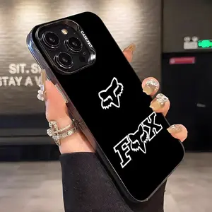 Cartoon M-Motorcycle R-Racing Foxes Protective Phone Case  Phone case for iPhone 17 Pro Max 16 15 14 13 11 Pro Max Plus glass Phone case