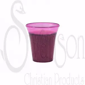 Disposable Stainless Steel Communion Cups - Grape Color, 1.38 in., Pack of 1000, for Christian Supply Use