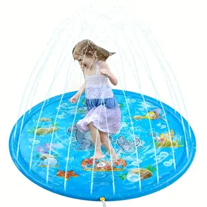 Super Large 39.4 Inch Thick PVC Children Sprinkler, Water Playset, Best for 3-8 Years Old, Outdoor Play and Lawn Entertainment, Portable Pet Bath Tub