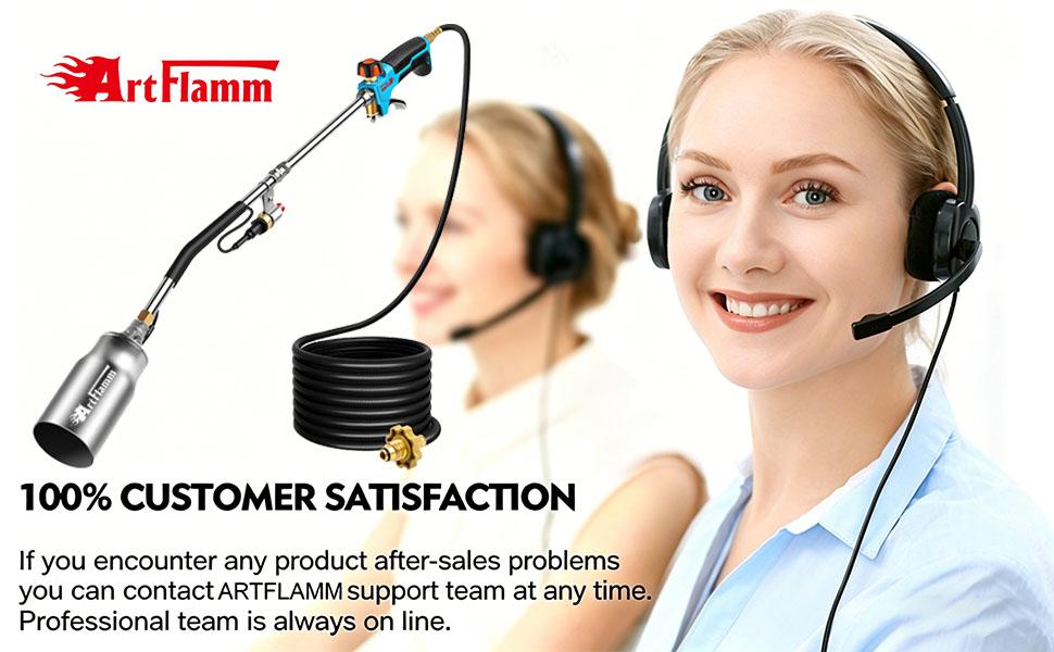 【FathersDayGift】ARTFLAMM Grill Torch Gun, Powerful Propane Torch Lighter, Adjustable Blow Torch, High-Intensity Charcoal Lighter, DIY Kitchen Torch for Fire Start, Sous Vide, BBQ, Gift! fathersdaygift