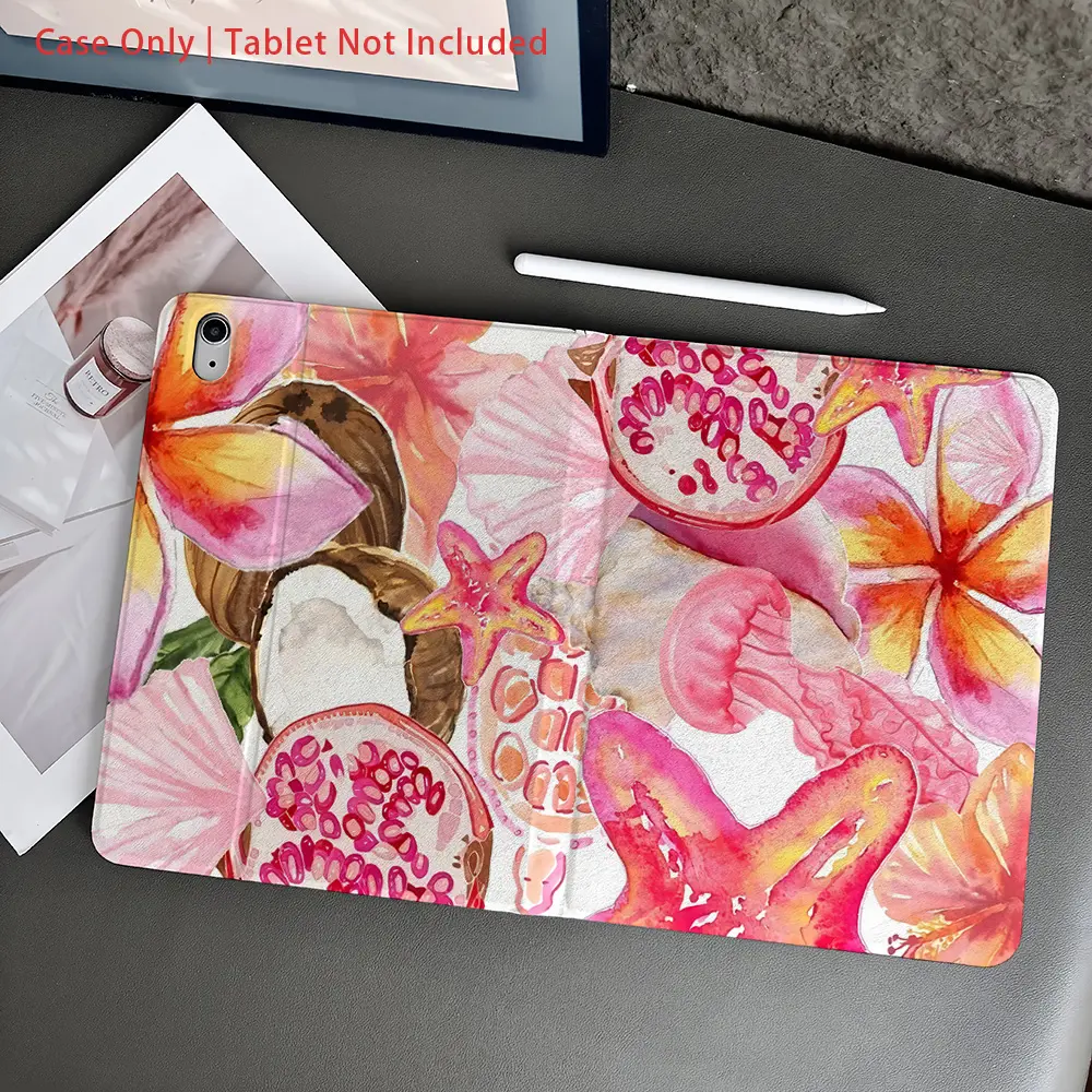 A Tablet Case with Pen Holder, book-style tablet case, Tablet Casing, Tablet Accessories, Tablet Protective Cover compatible with iPad Pro11/iPad (8th Gen)/iPad Air 4/5/iPad 10th Generation/iPad Air 13(M3 2025)/iPad Air 11(M3 2025)/iPad 11(A16 2025)