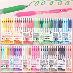 Acrylic Painting Gel Pen,Retractable 0.7mm Tip,Rich Color Large Capacity Ink Pens,Art Supplies For Diary,Card,DIY,Coloring, Doodling, Stackable colors, Clip Acrylic Gel Pen, Acrylic Marker Pen, Acrylic Paint Markers