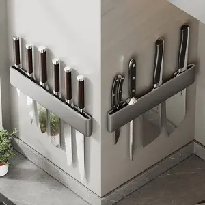 Kitchen Multi-Functional Storage Rack, Wall-Mounted Simple Knife Holder, Space-Saving Vegetable Knife Organizer, Durable Kitchen Accessory