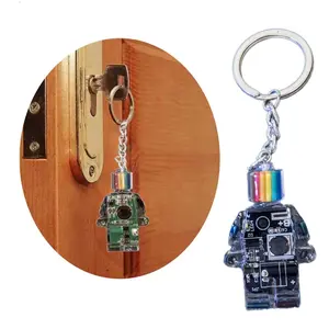Electronic Robot Keychain Fashionable Key Chain Stylish Pendant Bag Decoration