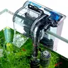 AQQA Aquariums Power Filter 74GPH with Adjustable Flowrate 3-Step Cascade for Freshwater Saltwater, External Hang on Fish Tank, Sponge Filter
