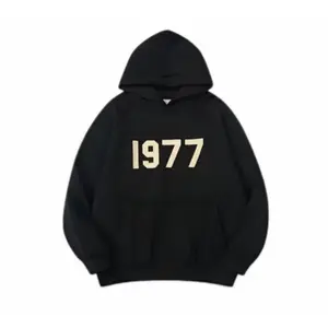1977 Basic Hoodie Black Sweatshirt  Tracksuits Fleece High-End Street Hip Hop Men  Casual Trousers Streetwear Womenswear Tops  Long Sleeve jacket y2k clothing tour 2-sided  Pockets sheik m   Oversized  hoodie Classic Ch Cropped  brand margiel unisex style