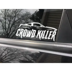 Crowd Killer funny car mustang sticker decal
