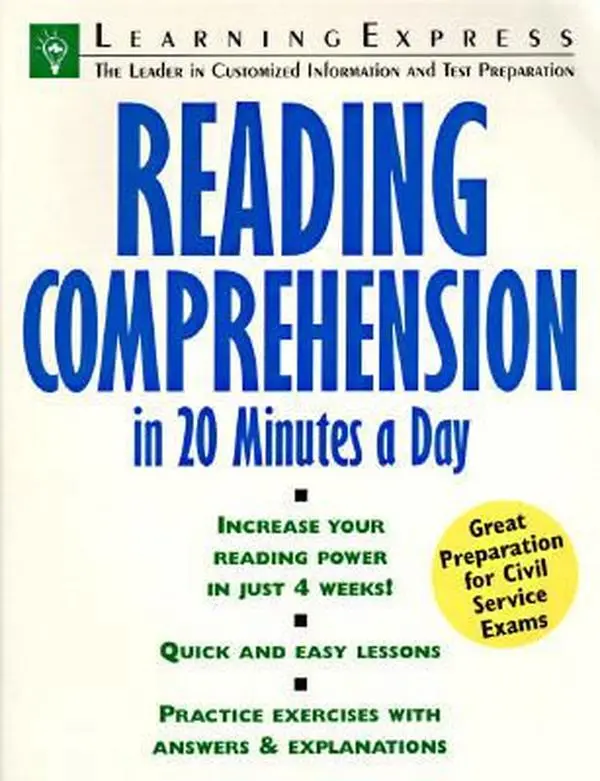 USED-Reading Comprehension in 20 Minutes a Day (Skill Builders for Test Takers) by Elizabeth Chesla (Paperback)