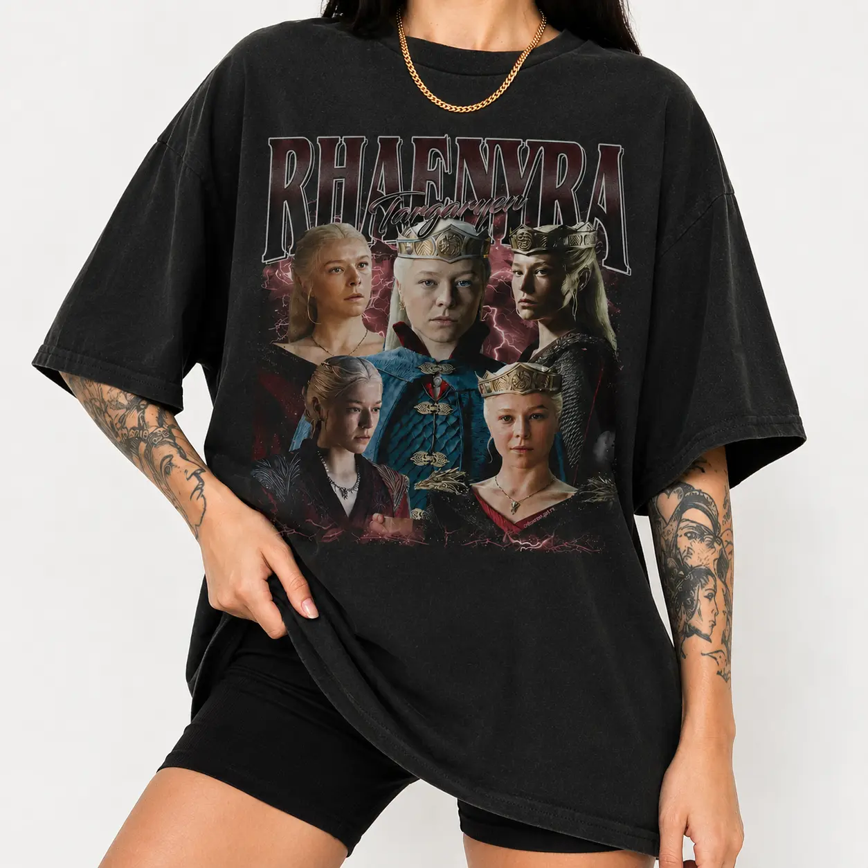 Rhaenyra Targaryen 90s Vintage T-Shirt, Retro Rhaenyra Targaryen Streetwear Classic Tee, House Of Dragons Shirt For Fans