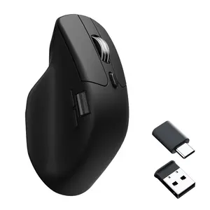 Keychron M6 Ergonomic Wireless Silent Mouse – Infinite Metal Scroll Wheel, All-Day Comfort, Ultra-Quiet