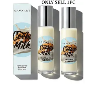 Warm Sweet Milk Cookie 0.34oz - Alcohol-Free Roll-On Perfume, Faux Body Fragrance Long-Lasting Light Fragrance, Gourmand Notes, Soft Elegant Fragrance, Fragrance Oils