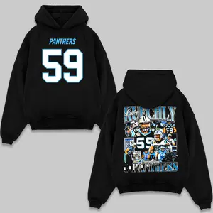 Kuechly Highlight Hoodie, Vintage Sport Shirt, Panther Team Players Shirt, Game Day Outfits, American Football Graphic Shirt, Gift For Football Fans