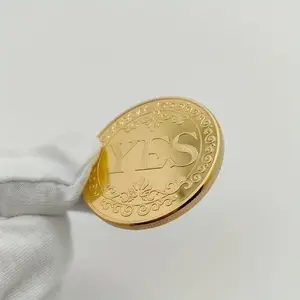 Yes No Decision Coin Lucky Magic Fortune Telling, 3D Design, Ideal for Divination & Random Selections, Perfect Gift Idea