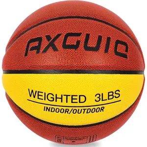 3LBS/2.2LBS Weighted Heavy Basketball 29.5/28.5" Training Equipment for in& Outdoor Improving Dribble Up Handling Dribbling, Passing&Rebounding Skills Weighted Training Basketball (Size 7/6)