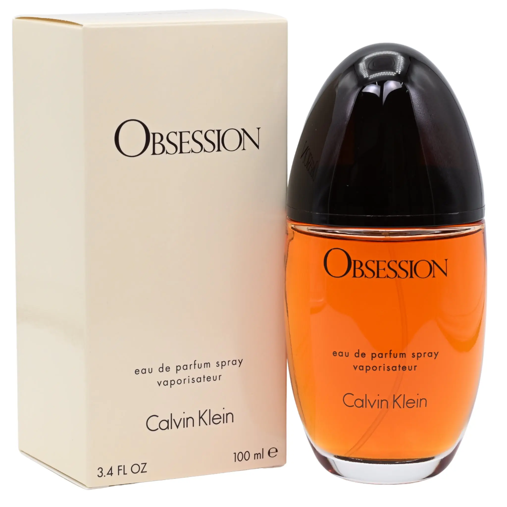 Calvin Klein OBSESSION Women's EDP Perfume - High Quality Floral Sweet Captivating Spicy Oriental Fragrance, 3.3/3.4 oz, New in Box with Lasting Impact, Women's Perfumes, Floral Sweet Perfume, High Quality Fragrance