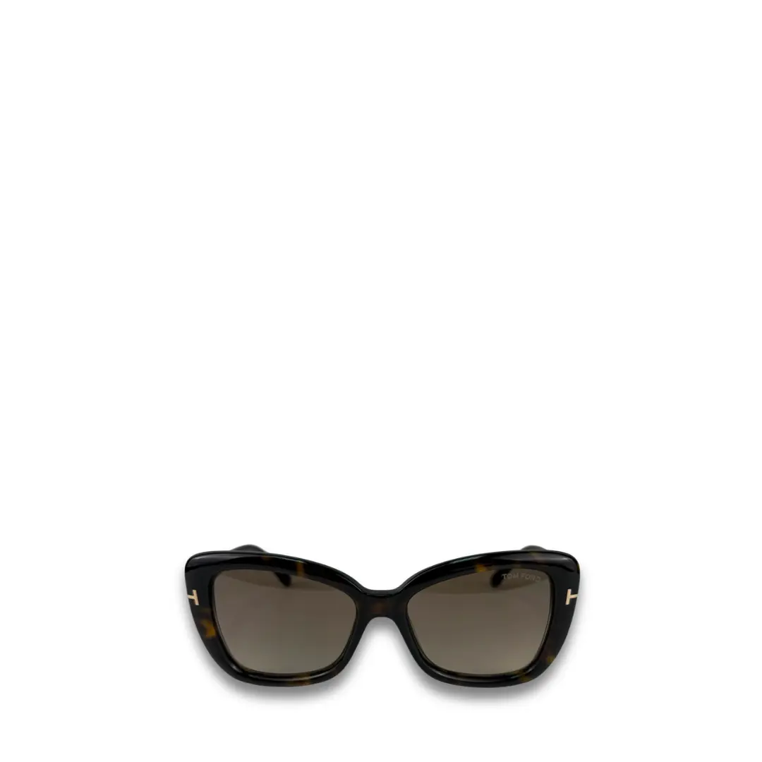 Pre-owned Tom Ford Tortoiseshell Butterfly Sunglasses