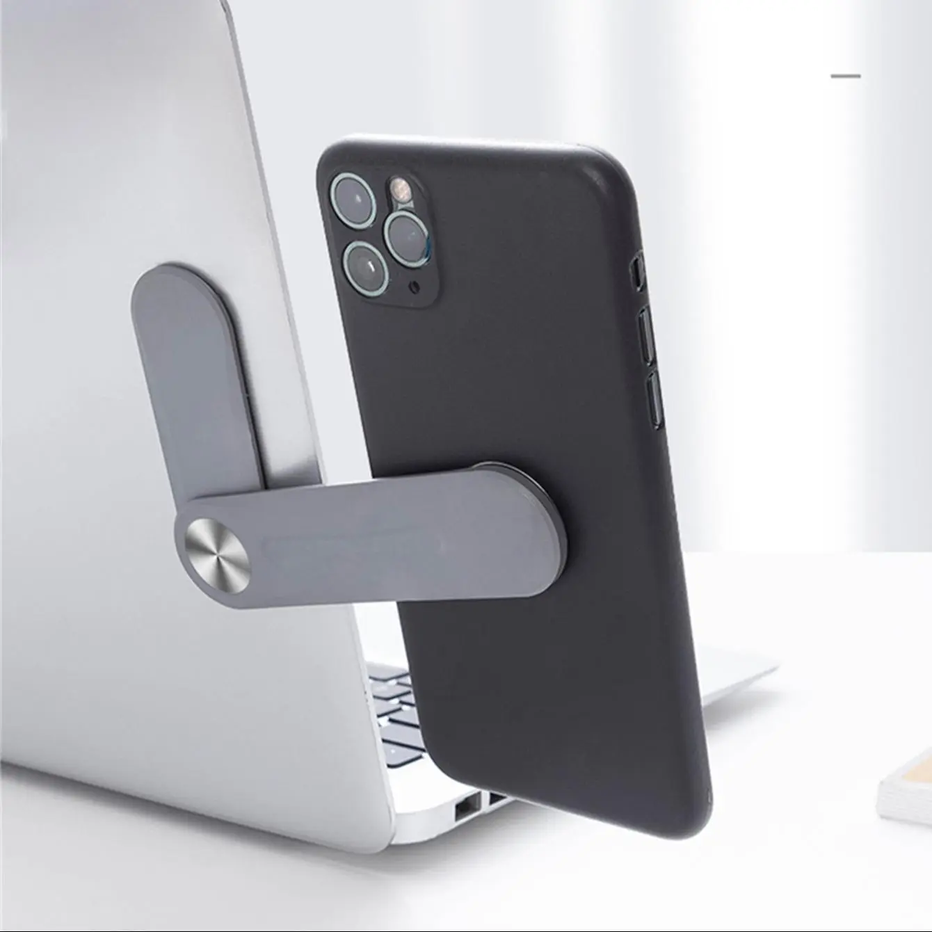 Portable Folding Screen Stand, Foldable Portable Screen Stand, Multifunctional Stand for Laptop, Home Office, Travel, Outdoor Office, Phone, Adjustable Phone Stand