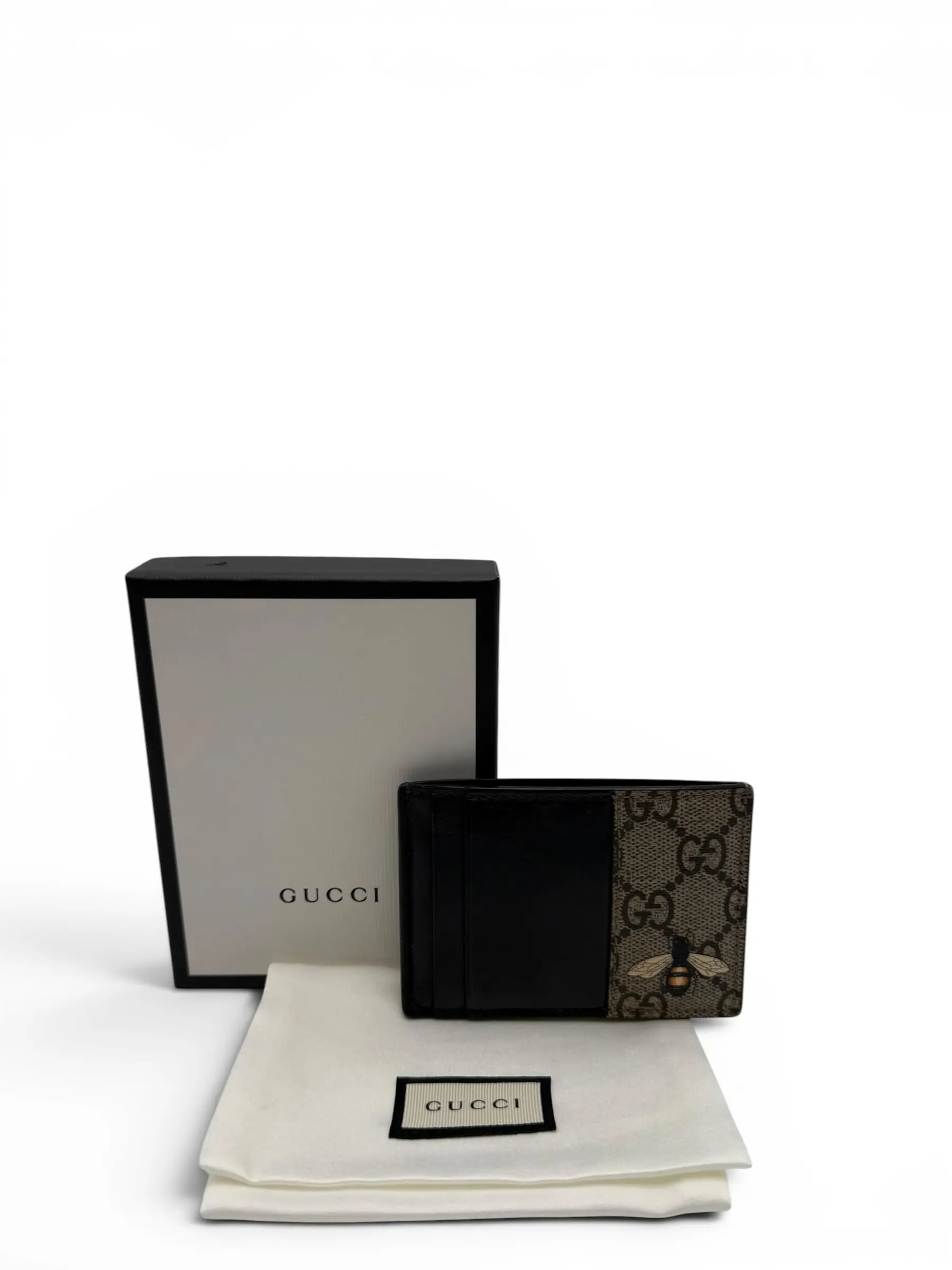 Pre-owned GUCCI COATED CANVAS Small Leather Goods MONOGRAM CANVAS CARD HOLDER