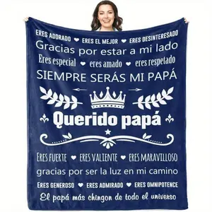 Soft Comfortable Funny Throw Blanket Solzien Regalos Give Papa Blankets Papa El Dia Del Padre,FATHER'S DAY/Birthday Gift For Dad,Best Dad Gift Covered Blanket summerwins