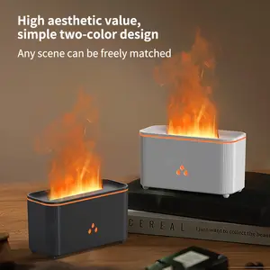 Realistic Flame Aroma Diffuser Humidifiers with Ultrasonic Spray, USB Rechargeable Essential Oil Aroma Machine, Aromatherapy for Home, Perfect for Home Decor and Relaxation