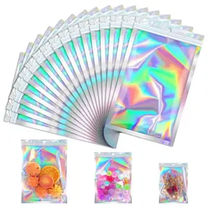 100 pcs Self-sealing Flat Bags, Suitable for Foil Lock Packaging Bag Storage, Reusable Foil Bags, Heat-sealable and Resealable Bags, Ideal for Small Business Packaging, Jewelry, Etc summerwins