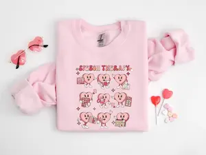 SLP Valentines Day Sweatshirt, Valentines Speech Therapy Sweatshirt, Speech Language Pathology Crewneck, Love Language Tee, Social Life Sweatshirt