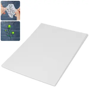 12Pcs Sticky Water Soluble Embroidery Stabilizer Printable Embroidery Backing Stabilizer Self-Adhesive Water Soluble Stabilizer Wash Away Embroidery Stabilizers for Embroidery Clothes 8.26x11.7in