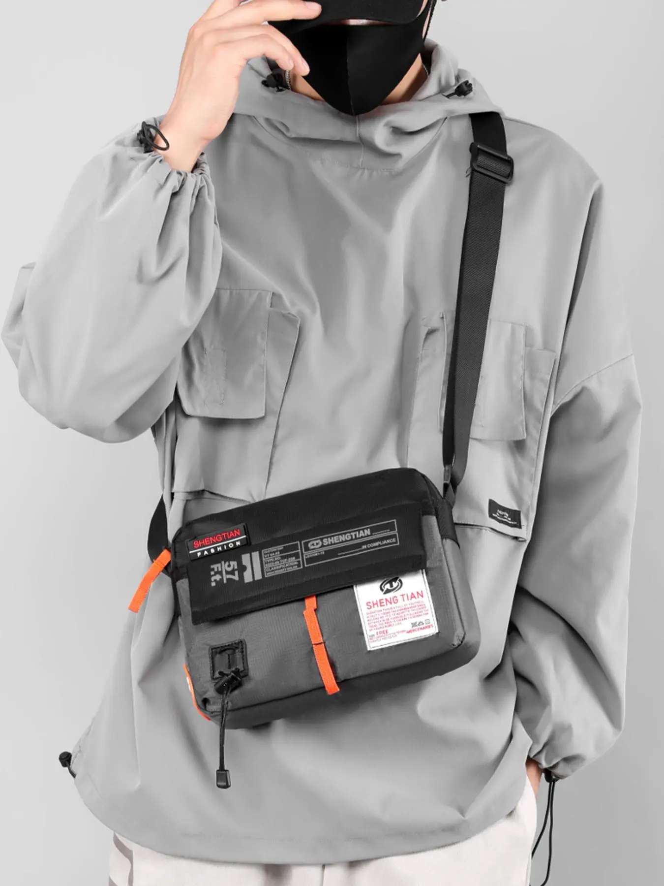 Casual Men's Shoulder Bag Crossbody, Versatile Practical Design, Suitable for Commuting, Travel, Work, School, Stylish and Simple, Ideal for Daily Use, Casual Messenger Bag, Casual Crossbody Bags, Zipper Shoulder Bag