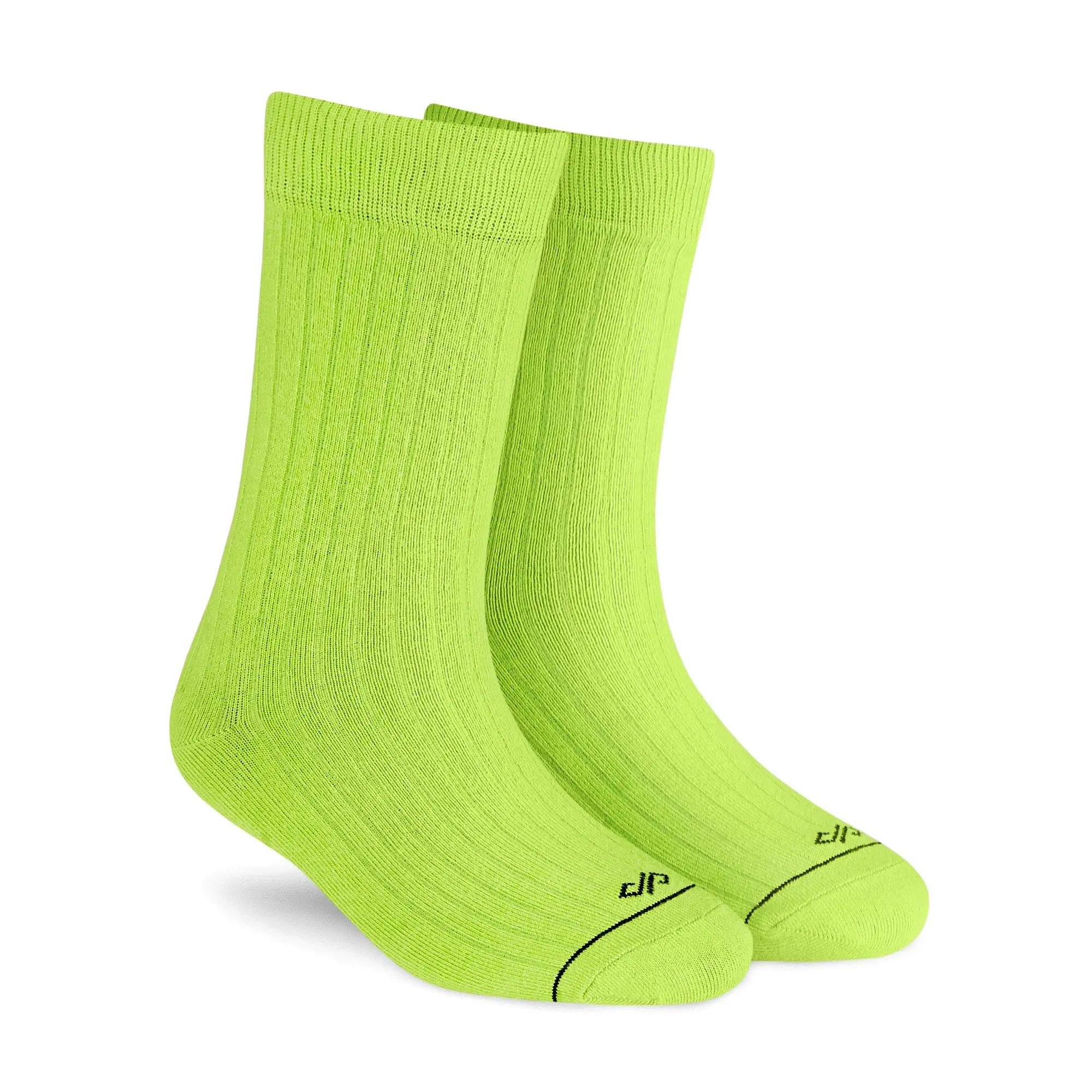 Bold Neon Green Crew Socks Bold Neon Green Crew Socks