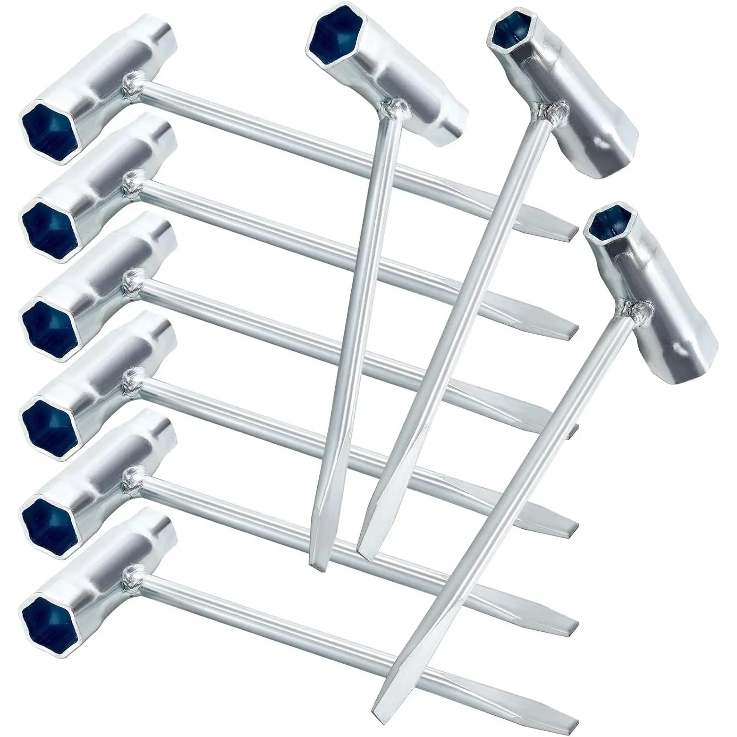 9 Pack Chainsaw Scrench, T-Wrench Spanner Tool 13mm x 19mm (13 and 19mm), Combination  and Wrench Adjustment Tool for Saws Chains Nuts Spark Plug