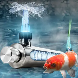 UV Light for Aquarium Algae Control with 55W UVC Bulb Stainless Steel Ultraviolet Green Water Machine Algae Remover for Koi Pond
